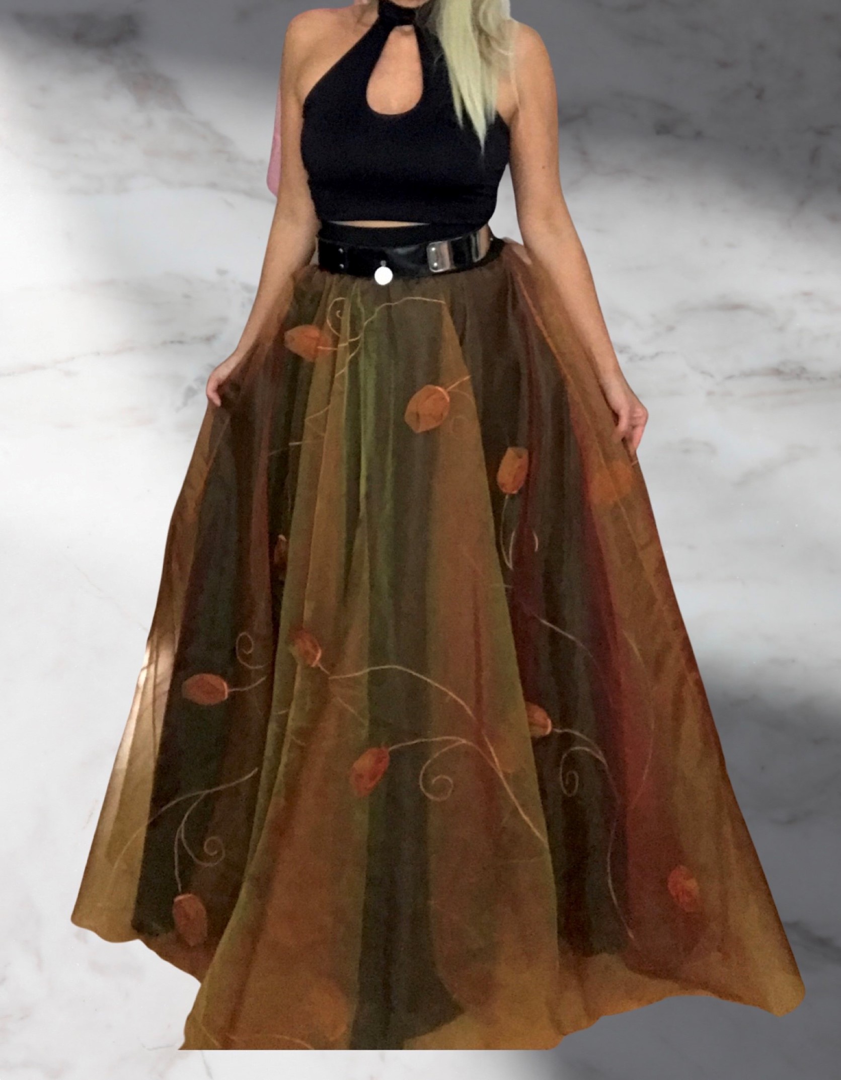 Dlouhá společenská sukně BOROS SK-L-ORG 05